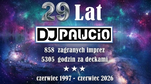 Już od 29 lat nakręcam Wasze imprezy!